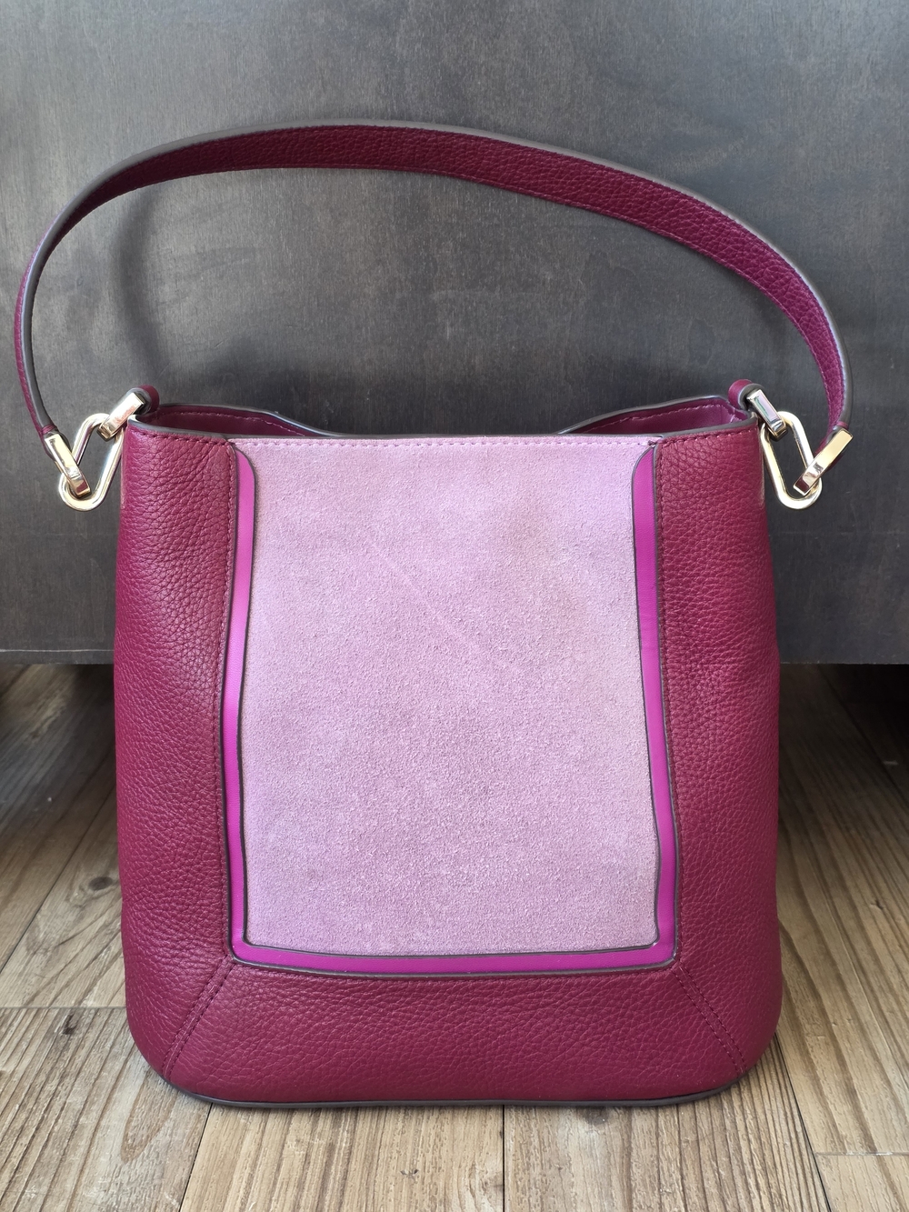 Kate Spade Lena Suede Colorblock Bucket Bag - Picture 2 of 10